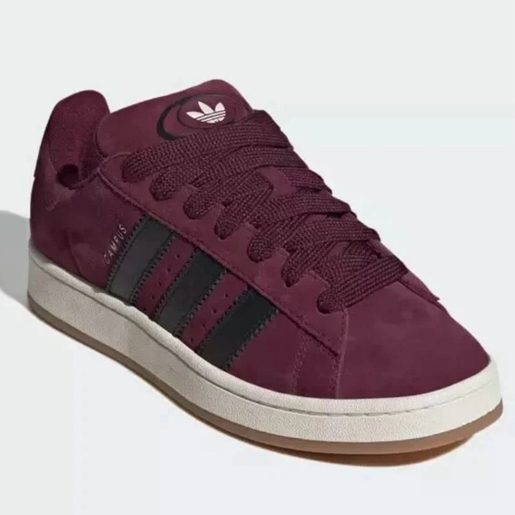 ADIDAS ORIGINALS CAMPUS 00s MAROON/CORE BLACK LOW-TOP SNEAKERS. NEW IN BOX Sz8.5 - Picture 1 of 16